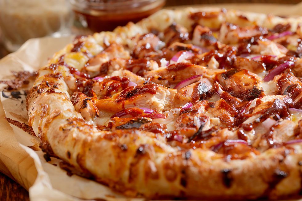 chicken-on-pizza chicken pizza